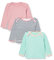 Care Unisex Baby T-Shirt LS-AOP (3-Pack) Langarmshirt, Rose (534), 56 (6er Pack)
