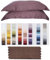Fiorentini Kissenbezüge, 1 Paar, 52 x 82 cm, aus 100 % Baumwolle, handgefertigt, Toskana, hochwertig, braun 531