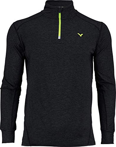 BONMAC Victor Longsleeve schwarz melánge 5929