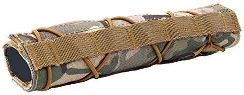OAREA Tactical Hunting Airsoft 22 cm / 8,7 Zoll Schalldämpfer-Unterdrücker Mirage Heat Cover Shield Sleeve Shooting Schalldämpfer Baffler Protector Mutlicam