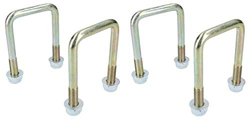 4 Pack M10 50mm x 80mm U-Bolt N-Bolt for Trailers with Nuts HIGH TENSILE