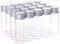BENECREAT 20 STÜCKE 15 ml Klarglasflaschen Bonbonflasche mit Aluminiumschraubverschluss Leere Probengläser Probenfläschchen für Gewürzkräuter Kleine Gegenstände Lagerung Hochzeit