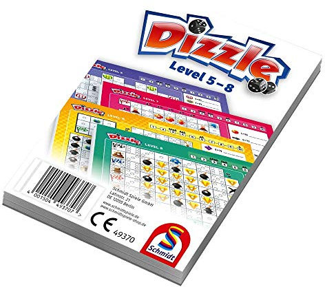 Schmidt Spiele Dizzle Zusatzblock mit Level 5-8 Würfelspiel