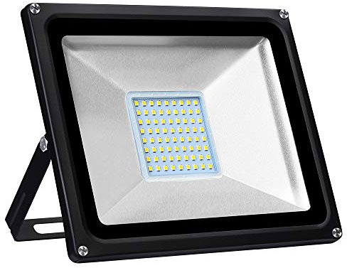papasbox LED Strahler, 50W LED Fluter Superhell 5000LM Außenstrahler 3000K Warmweiß, IP65 Wasserdicht Flutlicht Scheinwerfer Außenleuchte Wandleuchte für Garten, Sportplatz Von Fairyland