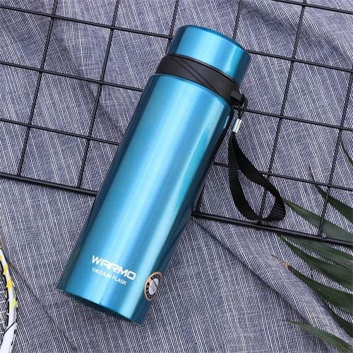 750 ml Fiole à vide Thermos Thermos tasse avec une fuite de thé Thermos tasse à café Thermos tasse à café Isolé en acier inoxydable voyage tasse étanche tasse 750ML bleu