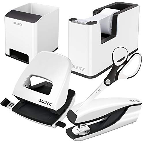 Leitz Wow Sound Stifteköcher mit Soundverstärkungsfunktion, Black Set