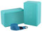 Clever Yoga Blöcke mit Gurt – extra leicht, schweißabweisendes Schaumstoff-Yoga-Block-Set mit Baumwolle, 2,4 m Yoga-Stretch-Gurt, Yoga-Block und Gurt-Set für Anfänger bis Profi, 2 Stück