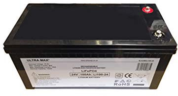 Ultramax LI100-24, 24v 100Ah Lithium LiFePO4 Battery For Large Electric Vehicle