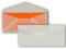 50 Brief-Umschläge Transparent DIN Lang - 110 x 220 mm (11 x 22 cm) - Nassklebung ohne Fenster - Ideal für Einladungs-Karten - Serie FarbenFroh