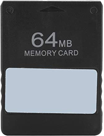 ASHATA Memory Card for PS2, Free MCboot Card FMCB V1.953 High Speed Storage Memory Card for PS2 - Plug and Play, 8MB/16MB/32MB/64MB (64MB)