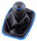 NICOLIE 5/6 Gang Schaltknauf Hebel Shifter Gaitor Stiefel Pu Leder Kompatibel Mit Vw 2003-2008 Golf 4 Iv Mk4 GTI R32 Jetta - 6-Gang-Blau