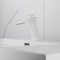 SJQKA Robinet Cascade Salle De Bain, Mitigeur Lavabo Avec Valve En Céramique Monocommande Chaude Et Froide Réglable (Blanc)