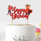 Seyal® Trning Red Happy Birthday Cake Topper