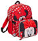 Disney Mochila de Minnie Mouse con bolsa de almuerzo para niñas, mochila escolar, 2 piezas a juego con aislamiento, rosso, Taille unique