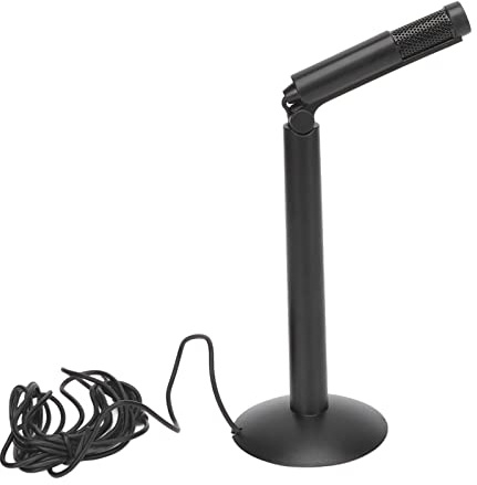 Microphone D'Ordinateur, Micro à Condensateur pour PC de Bureau Pliable et Portable Réglable, pour Le Streaming, la Baladodiffusion, L'enregistrement Vocal, Le Micro de Jeu pour