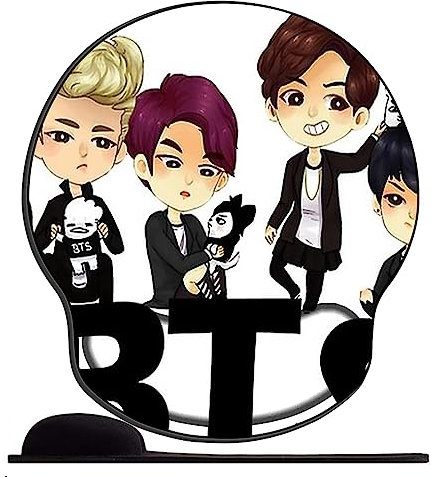Gel Mauspad ergonomische Handgelenkauflage Boy BTS Sty9 Office Komfort Mousepad Handgelenkpolster Handauflage Gelkissen Gelpolster für Computer Laptop Notebook