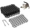 6pcs 20*15.5cm Cat Scat Mat with Spikes 15.5*20cm Prickle Strips Plastic Spikes Indoor and Outdoor for Dererrent Prickle Strip Dig Stopper Cat Repellent Mat Pet Digging Deterrent with 8 U-Shaped Peg