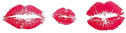 DOITOOL Valentinstag Wandaufkleber Lippen Wandtattoo Kuss Wandtattoo Liebhaber Leidenschaftlicher Kuss Romantisch, Kussmund
