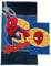 Spiderman Marvel, Asciugamani Bagno in Spugna, Set 2 Asciugamani Bagno, Asciugamano Viso, Asciugamano Bidet, Blu, 100% Cotone, Set 2 pezzi, Prodotto Ufficiale