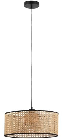 Lindby Pendelleuchte Otso (Landhaus, Vintage Rustikal) aus Holz (1 flammig E27) - Deckenlampe Esstischlampe Hängelampe Hängeleuchte Wohnzimmerleuchte