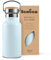 Bambaw 350ml Stainless Steel Insulated Water Bottle, Ice Blue, Leakproof, Hot 12 Hours, Cold 24 Hours