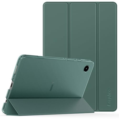 EasyAcc - Funda Compatible con Samsung Galaxy Tab A9 8.7 Pulgadas 2023, Ultra Slim PU Protectora Carcasa con Función de Soporte función Atril,Verde Noche Oscuro