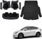 topfit für Tesla Model Y Fußmatten Tesla Model Y Kofferraummatte Allwetter Tesla Fußmatten Kofferraumwanne im Set Tesla Zubehör 2021-2025, 2 Set von Tesla Mattens