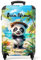 NoBoringSuitcases.com Kinderkoffer, Koffer Personalisiert, Kinder Koffer, Koffer Kinder, Kinder Reisekoffer, Reisetasche Kinder, Koffer Für Handgepäck, Handgepäck 55x40x20 cm (Panda - Tropisch)