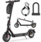 E Scooter mit Straßenzulassung, 10 Zoll, Max 40km Reichweite 20km/h, Komfortable Stoßdämpfung, Elektro Scooter bis 120kg, APP-Verbindung, LED-Display, Duales Bremssystem Elektroroller für Erwachsene