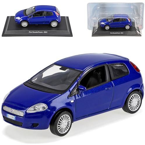 Generisch FIAT Grande Punto 2005 Blau 1/43 De Agostini Modell Auto Modellauto