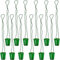 Zghhc 12pcs Shot Glasses on Beaded Necklace for Adults, Unisex, Green Plastic Bohemian Shot Cup Necklace for St. Patrick's Day, Birthday, Wedding, Bachelorette Party Decoration Supplies