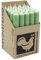 Kerzenfarm Harm Kerzen, 25 Stück Stabkerzen in Displaybox, 180mm x 22mm, Tropffrei, (salbei 36)