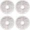 YUETTYY Lot de 4 serpillères de rechange pour aspirateurs sans fil Bissell SpinWave+Vac Series 3885, 3893, 3898, lavables et réutilisables