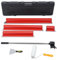 locwanot Trockenbau-Klingen-Set – 5-teiliges Edelstahl-Klebewerkzeug für glatte Oberfläche (20 cm, 40 cm, 60 cm, 80 cm, 100 cm) – perfekt für Profis und Renovierer zu Hause, Rot