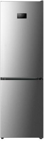 SIA SFF1850IN 314L Freestanding Fridge Freezer, Total No Frost, Exterior Digital Control Panel, E Rated, Silver, 2 Years Parts & Labour Guarantee