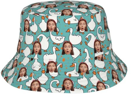 Fyralune Fischerhut personalisiert – Selbst gestalten Sonnenhut Sie Ihr eigenes Design mit Text, Logo oder Foto Bucket Sommer und Outdoor-Aktivitäten