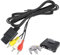 Câble AV N64, cordon vidéo composite pour Nintendo 64/N64/GameCube/Super Nintendo SNES | Câble AV de rechange de 1,8 m avec excellente image et son | Compatible avec les consoles de jeu N64, SNES