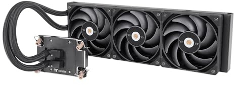 Thermaltake AW360 Liquid Cooler; Intel LGA 4677 - AMD sTR5/SP6; 360mm Radiator; 3x120mm 500~2000rpm PWM Toughfan Pro; Nickel-Plated Copper Block; Black; CL-W450-PL12BL-A