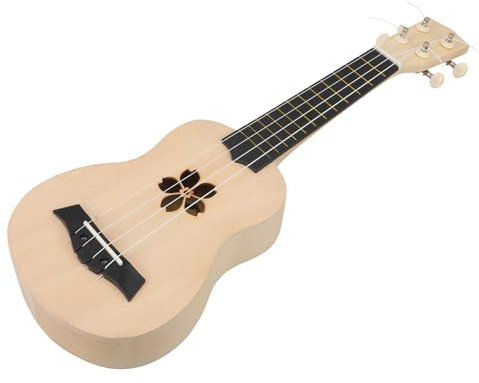 MAGICLULU DIY Ukulele Bausatz aus Leichtem Basswood Selbst Zusammenbauen und Handbemalen Inkl Nylon saiten und Kunststoff teilen Geeignet für Anfänger und Musikliebhaber