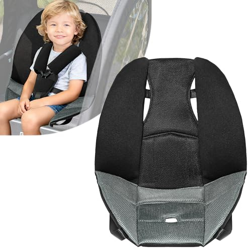 Ihaapsi Sitzauflage Fahrradanhänger, 3D-Mesh, universell für Babys | Weich gepolstert, atmungsaktiv & stützend. Passend für Burley & viele Anhänger. Werkzeugfrei montierbar, maschinenwaschbar.