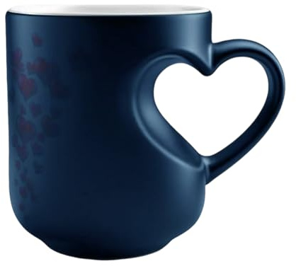 Herz Tasse Farbwechsel, 325 Ml Tasse Liebe, Lustige Kaffeetasse Herz Farbwechsel, Valentinstag Geburtstagsgeschenk Für Frauen Und Männer