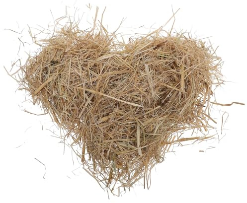 VILLFUL Paille Naturelle pour poulailler : litière Chaude et décorative pour Animaux de la Ferme, Tapis pour Chats, abri, Bricolage de Lapin, décoration de Pâques et de Printemps, 500 g (1 LB)