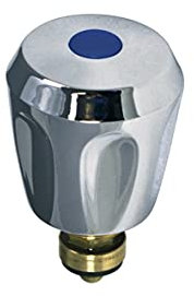 Knebel Knauf Drehknauf Drehgriff Handgriff Armaturenknopf Knopf Armaturengriff 3/8 Zoll Kaltwasser blau für Heißwassergerät