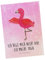 Mr. & Mrs. Panda Postkarte Flamingo Yoga - Geschenk, Einladung, Einladung Geburtstag, Aufregen, Ärger, Geburtstagskarte, Dankeskarte, Vogel,