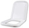 Copriwater per G.S.I. TRACCIA come ORIGINALE TERMOINDURENTE BIANCO cerniera inox normale o rallentata soft close