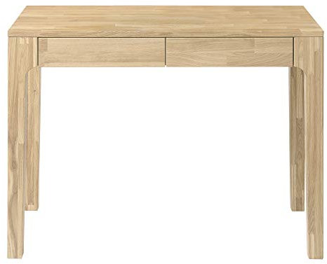 Nordic Story Schreibtisch Axel 1 (Eiche Gebleicht) • Schreibtisch mit 2 Schubladen • Ideal für Kinder- & Jugendzimmer • Massivholz (Eiche) • 105 x 55 x 76 cm