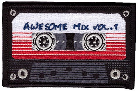 Titan One Europe - Awesome Mix Tape Retro Musikkassette Aufnäher Aufbügler