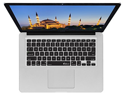 KB Covers Turkish Keyboard Cover - langlebige Tastaturabdeckung, türkisches Layout, abwaschbar - für MacBook Pro Late 2016+ mit w-Touch Bar, Silber TUR-MTB-Silver