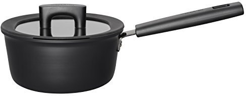 Fiskars Stieltopf mit Deckel, Ø 18 cm, Füllmenge: 1,8 Liter, Für alle Kochfelder geeignet, Aluminium/Kunststoff, Kratzfest, Antihaftbeschichtung, Hard Face, 1052226