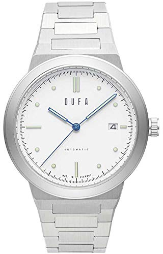 DuFa Herren Armbanduhr Günter Automatik in der Farbe Silber mit Edelstahlarmband, Gehäusedurchmesser: 40 mm, DF-9033-11